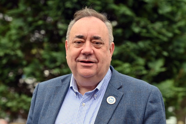 Alex Salmond, Alba Party leader, at a photo call.