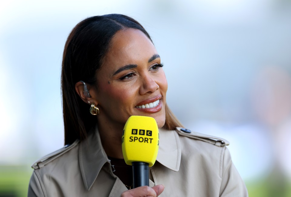 Alex Scott commentating on BBC Sport.