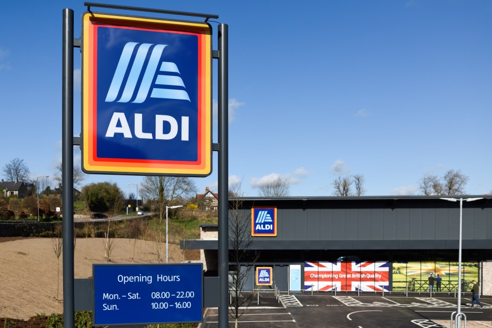 Aldi supermarket in Bakewell, UK.