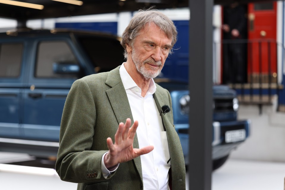 Jim Ratcliffe, Ineos Group Holdings Plc chairman and founder, at the unveiling of the Ineos Fusilier electric SUV.