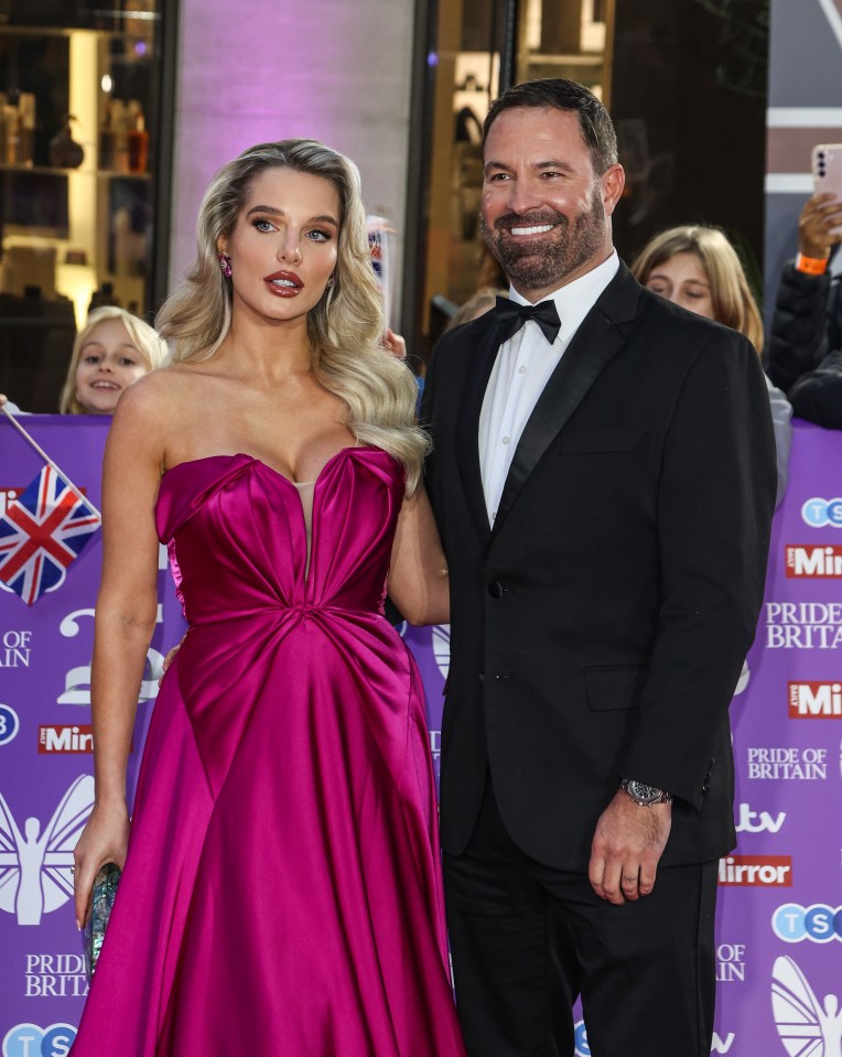 Helen Flanagan and Robbie Talbot at the Pride of Britain Awards.