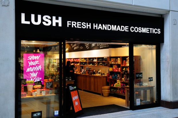 Lush Fresh Handmade Cosmetics shop interior.