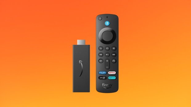 Amazon Fire TV Stick with remote.