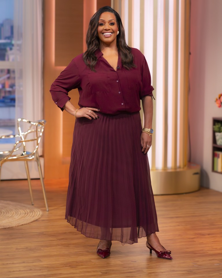 Alison Hammond on the set of This Morning.