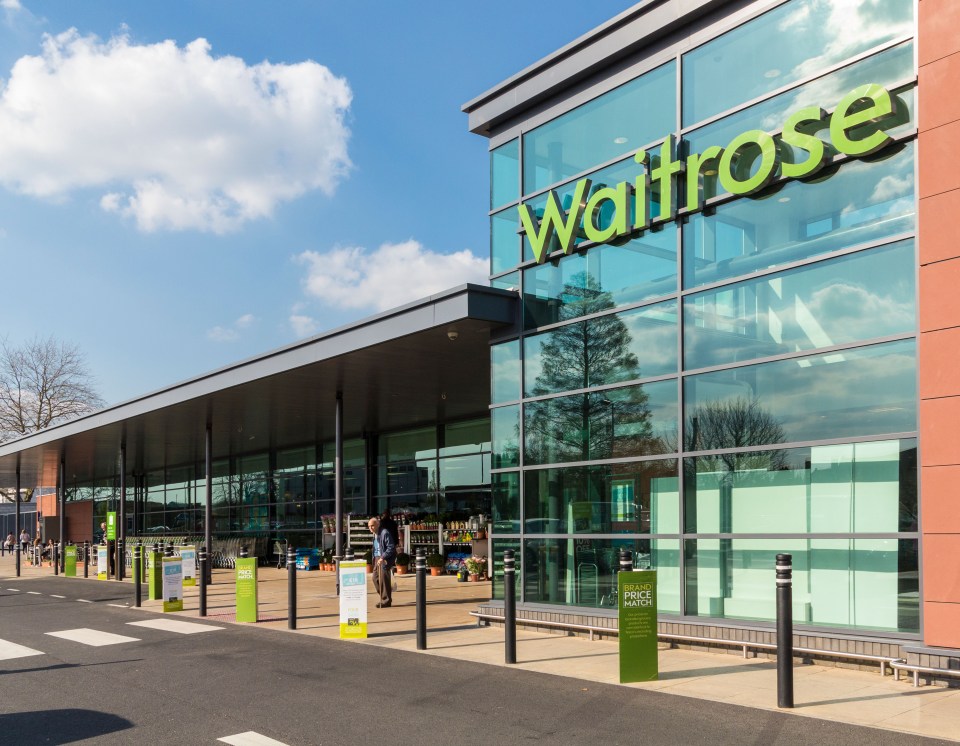 Waitrose supermarket exterior in Exeter, Devon.