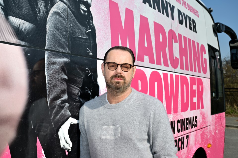 Danny Dyer at the photocall for *Marching Powder*.