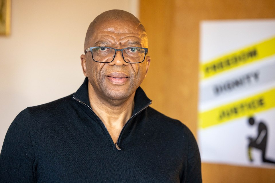 Portrait of Lucky Khambule, Coordinator of Movement of Asylum Seekers in Ireland (MASI).