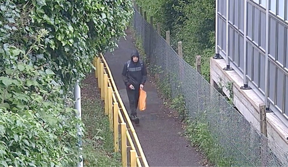 Surveillance image of Nasen Saadi on the day of a stabbing.