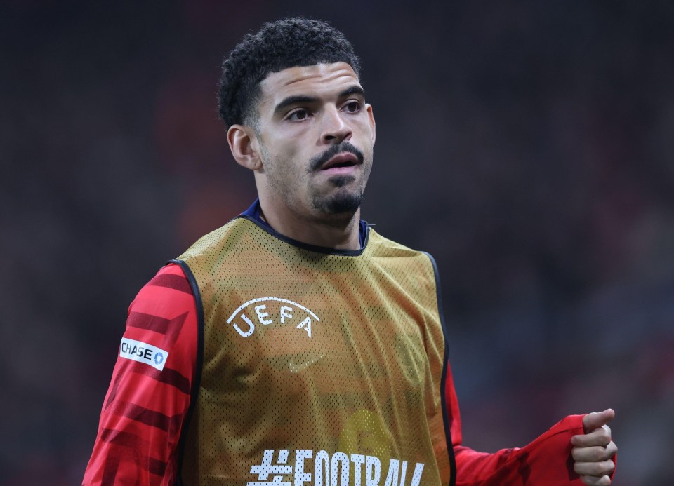 Morgan Gibbs White of England during a FIFA World Cup qualifying match.