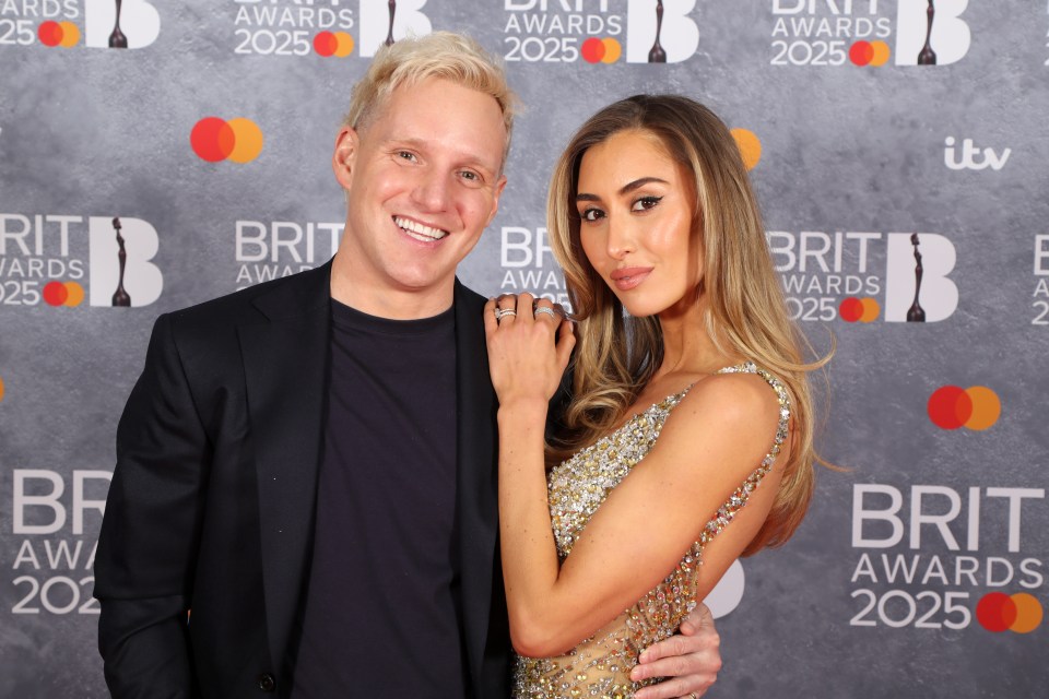 Jamie Laing and Sophie Habboo at the BRIT Awards 2025.