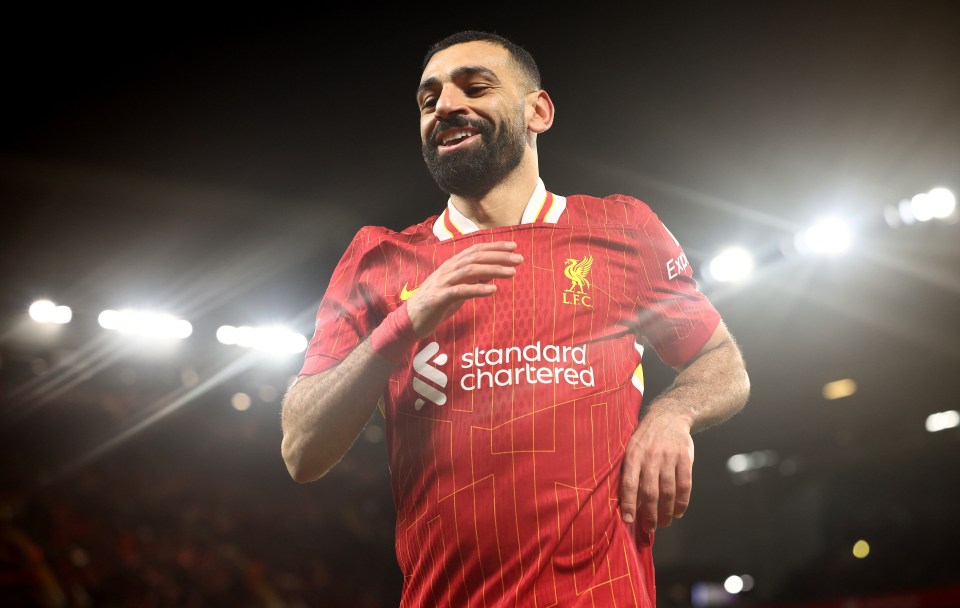 Mohamed Salah of Liverpool during a match.