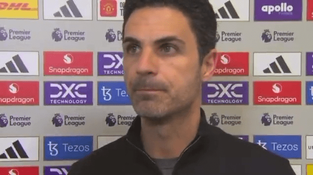 Headshot of Mikel Arteta.