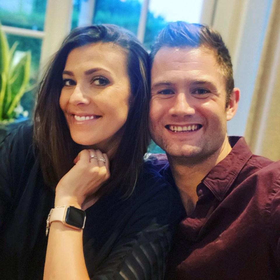 Kym Marsh and Scott Ratcliff at their wedding.