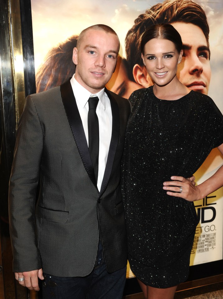 Jamie O'Hara and Danielle Lloyd at a film premiere.