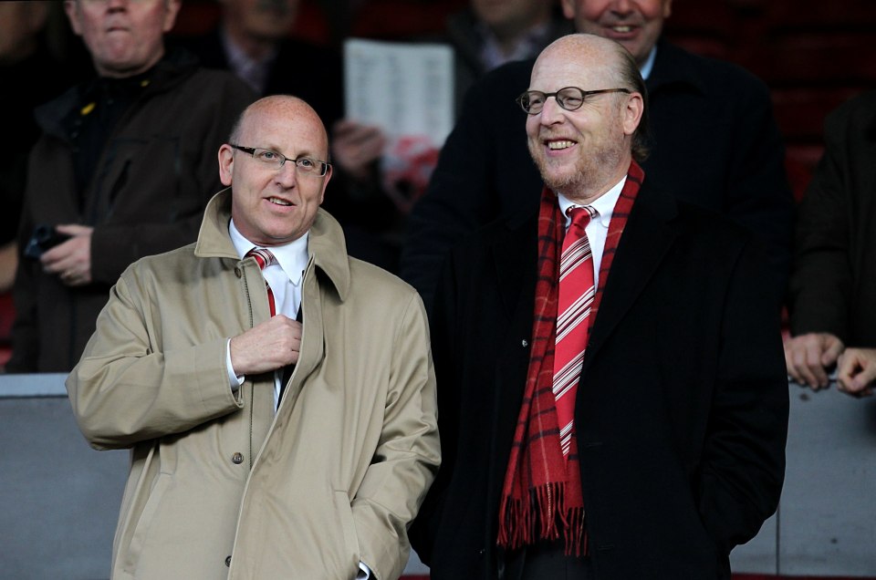 Avram and Joel Glazer, Manchester United directors, in the stands.