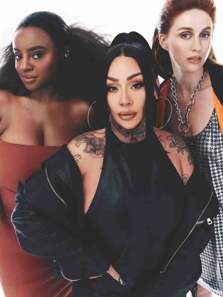 Portrait of three women, Sugababes.