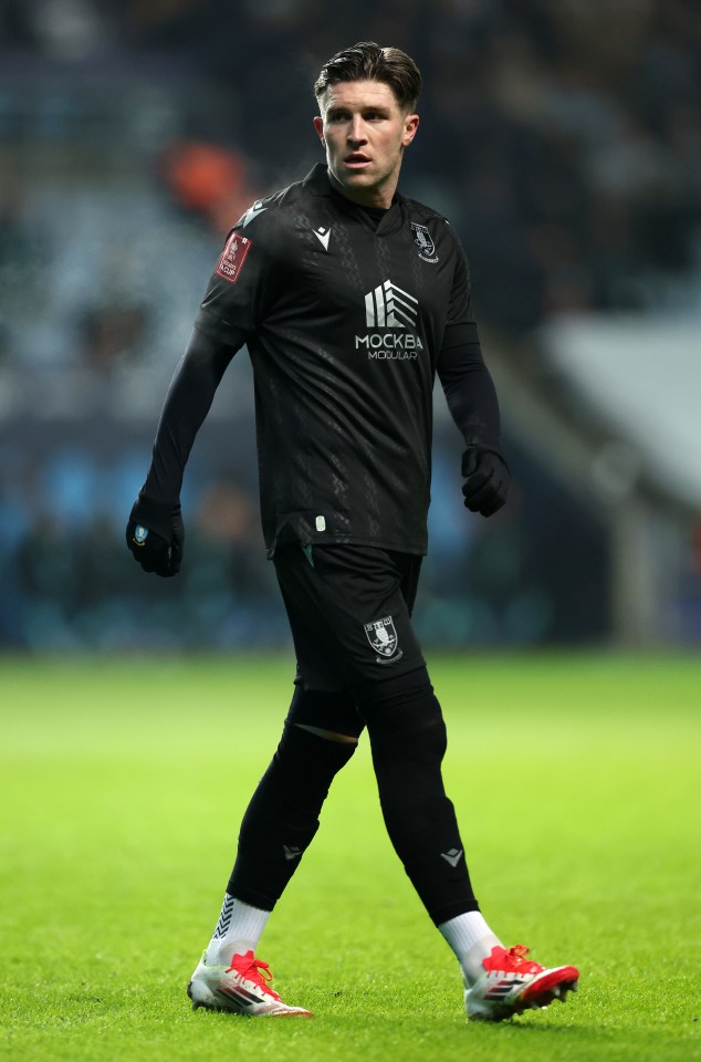Josh Windass of Sheffield Wednesday during an FA Cup match.