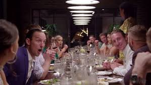 Dinner party scene from Married at First Sight Australia.