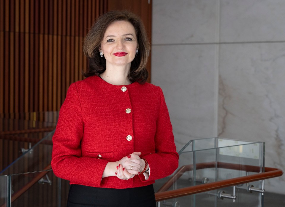 Portrait of Mariana Betsa, Deputy Foreign Affairs Minister of Ukraine.