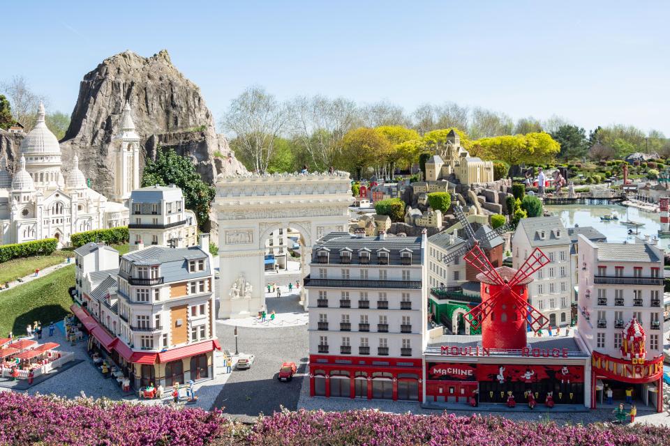Lego model of Parisian landmarks at Miniland.