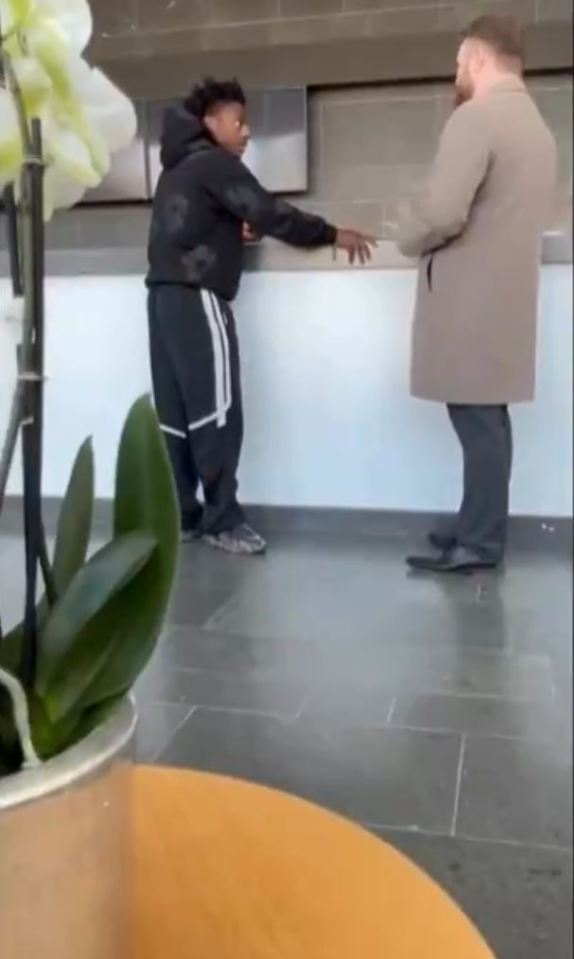 IShowSpeed being denied entry by security.