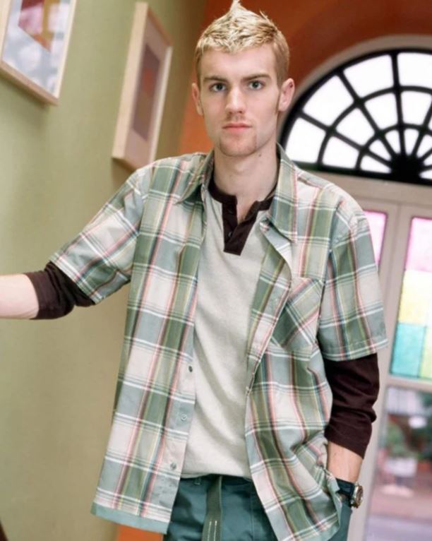Portrait of Nathan Jones as Tracey Beaker.