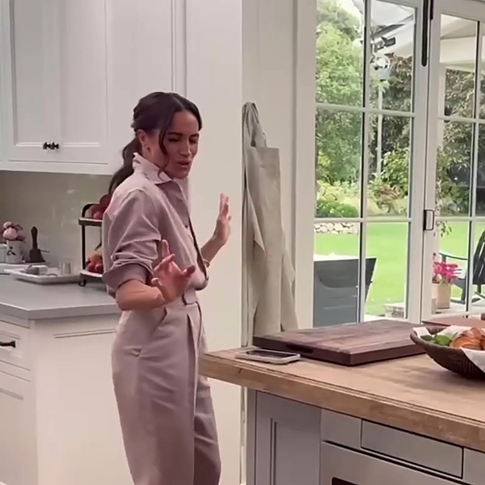 Meghan Markle celebrating her show's launch on Netflix.
