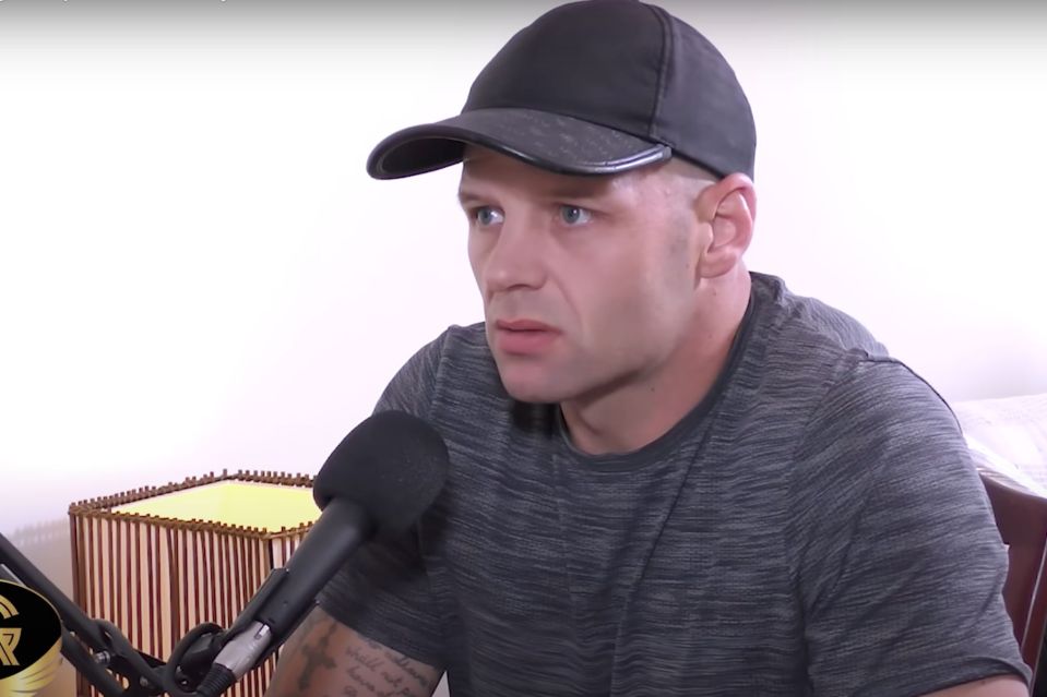 An image collage containing 1 images, Image 1 shows Screenshot of a man in a baseball cap speaking into a microphone during a podcast interview