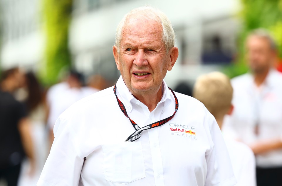 Dr. Helmut Marko, Oracle Red Bull Racing Team consultant, at the Singapore Grand Prix.