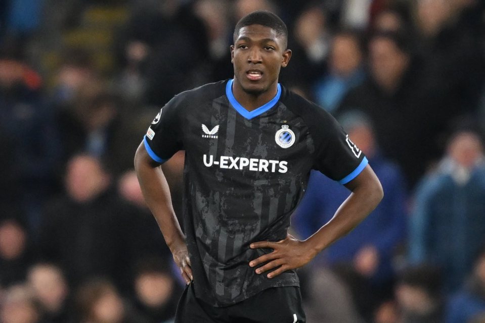 Joel Ordonez of Club Brugge looking dejected after scoring an own goal.