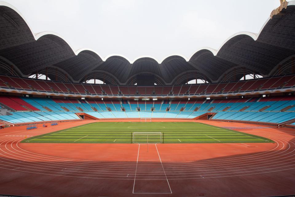 Rungrado 1st of May Stadium in Pyongyang, North Korea.