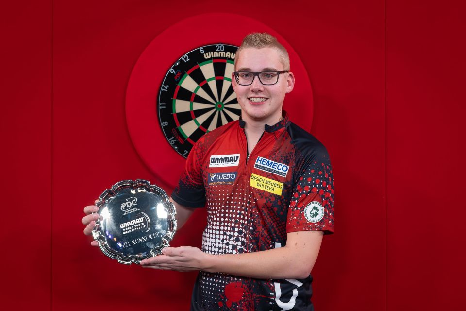 Jurjen van der Velde, 2024 Winmau World Youth Championship runner-up.