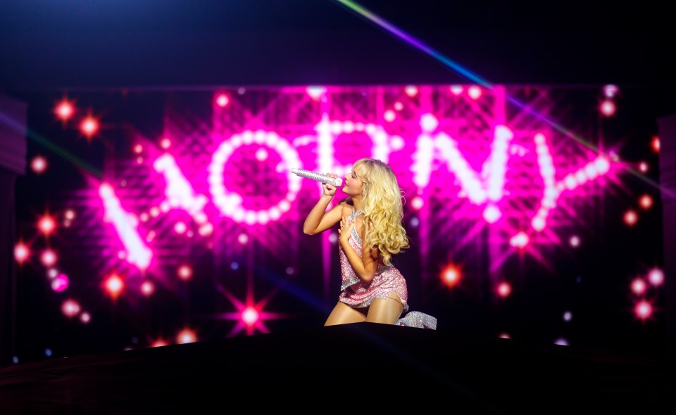 Sabrina Carpenter performing on stage.