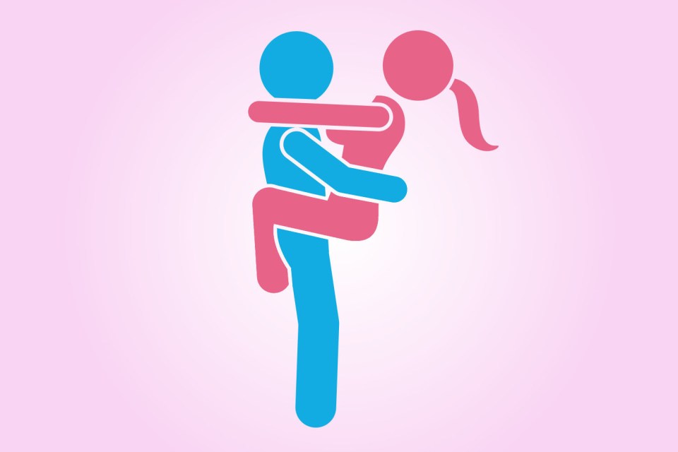Illustration of a couple in a sexual position.