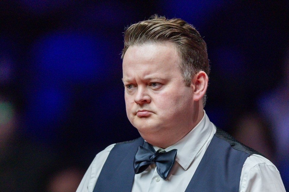 Shaun Murphy of England during a snooker match.