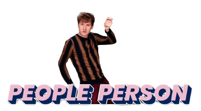 James Acaster in a promotional image for "People Person"