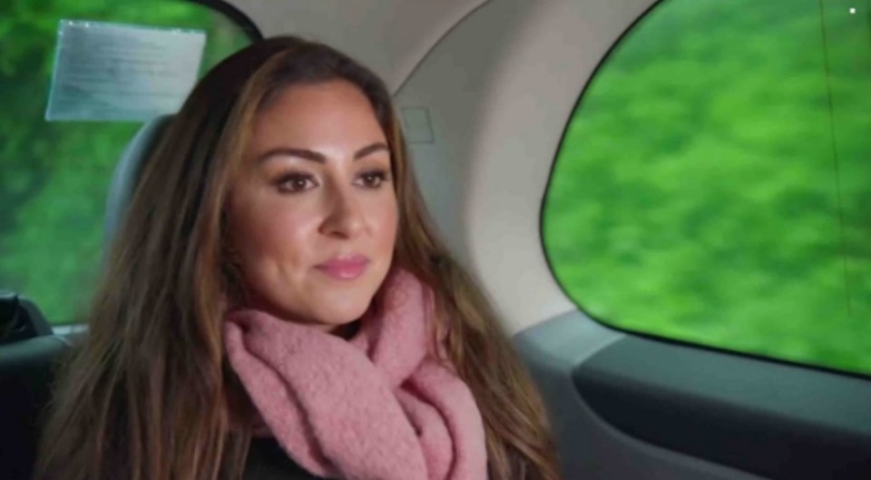 Apprentice contestant Melica Moshiri in a car.