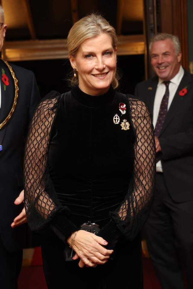 Sophie, Countess of Wessex at the Royal British Legion Festival of Remembrance.