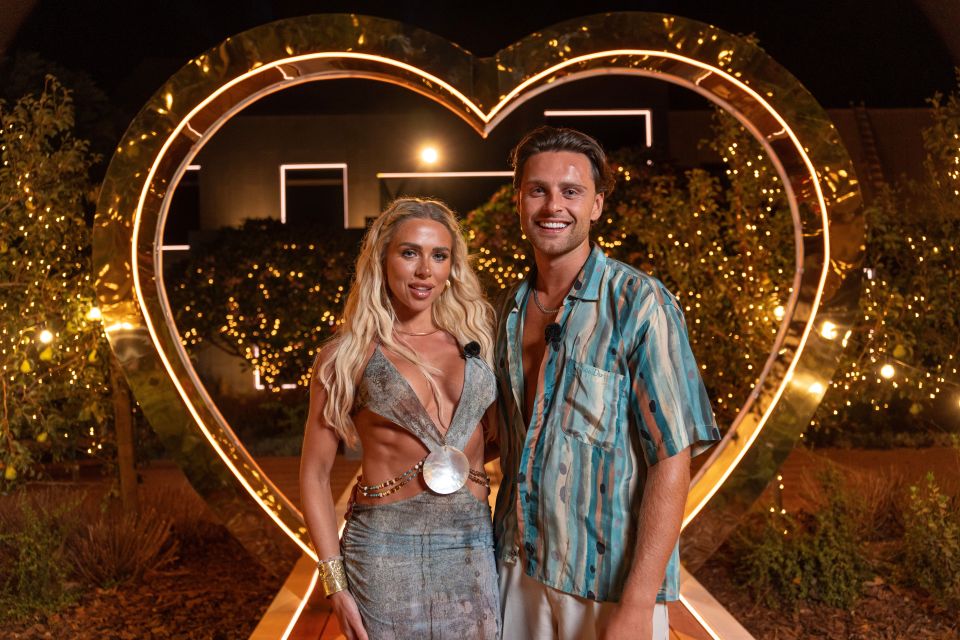 Gabby Allen and Casey O'Gorman at the Love Island: All Stars final in South Africa.