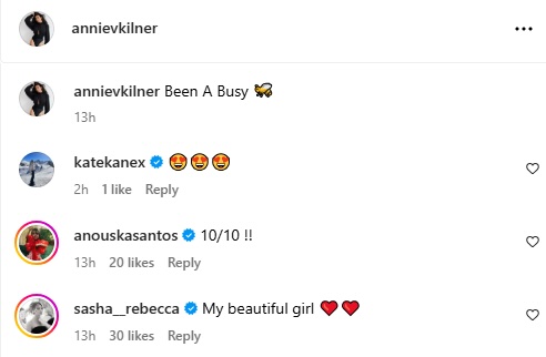 Instagram comments on a post.