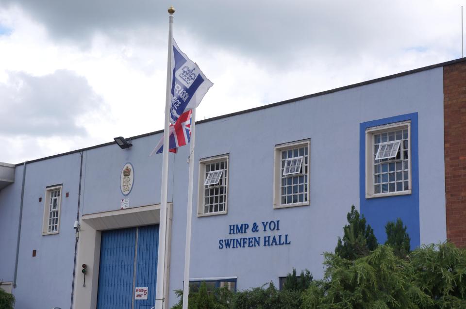 HMP & YOI Swinfen Hall prison exterior.