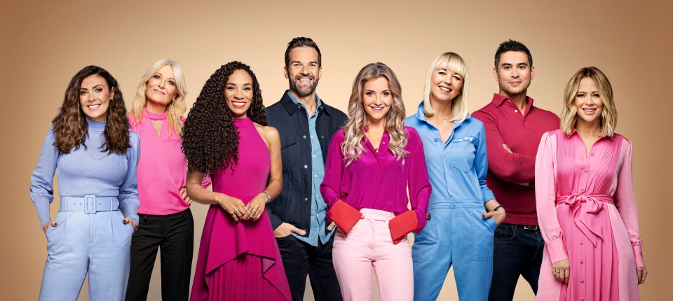 Group photo of Morning Live presenters.