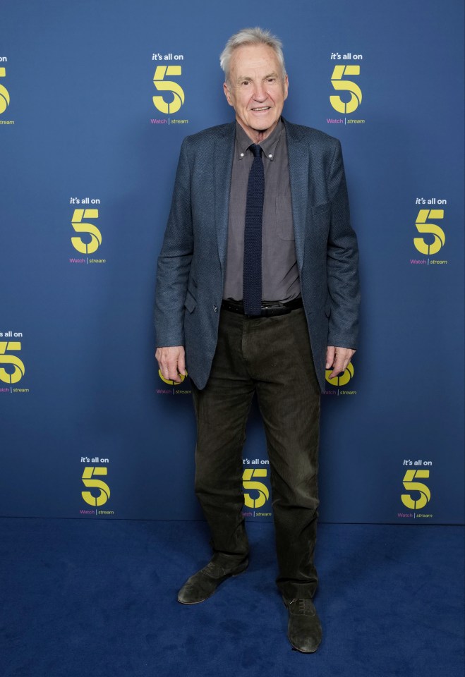 Larry Lamb at the Channel 5 launch event.