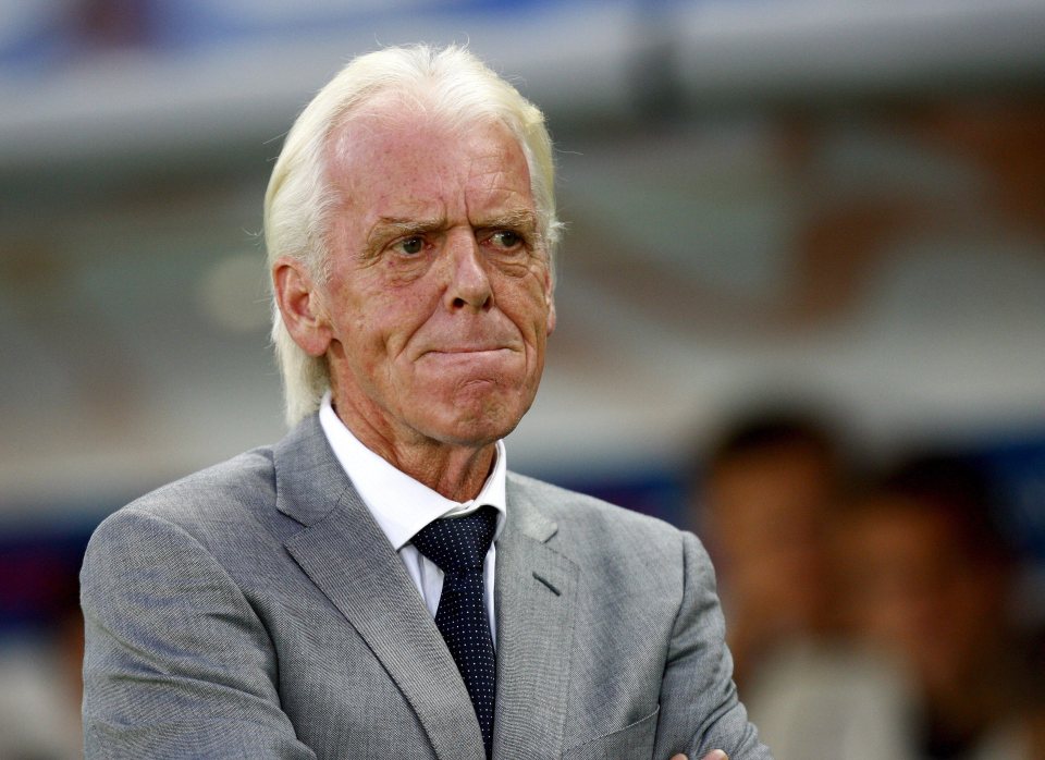 Leo Beenhakker, coach of the Polish national football team.