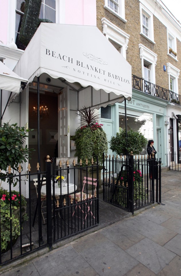 Beach Blanket Babylon restaurant in Notting Hill.