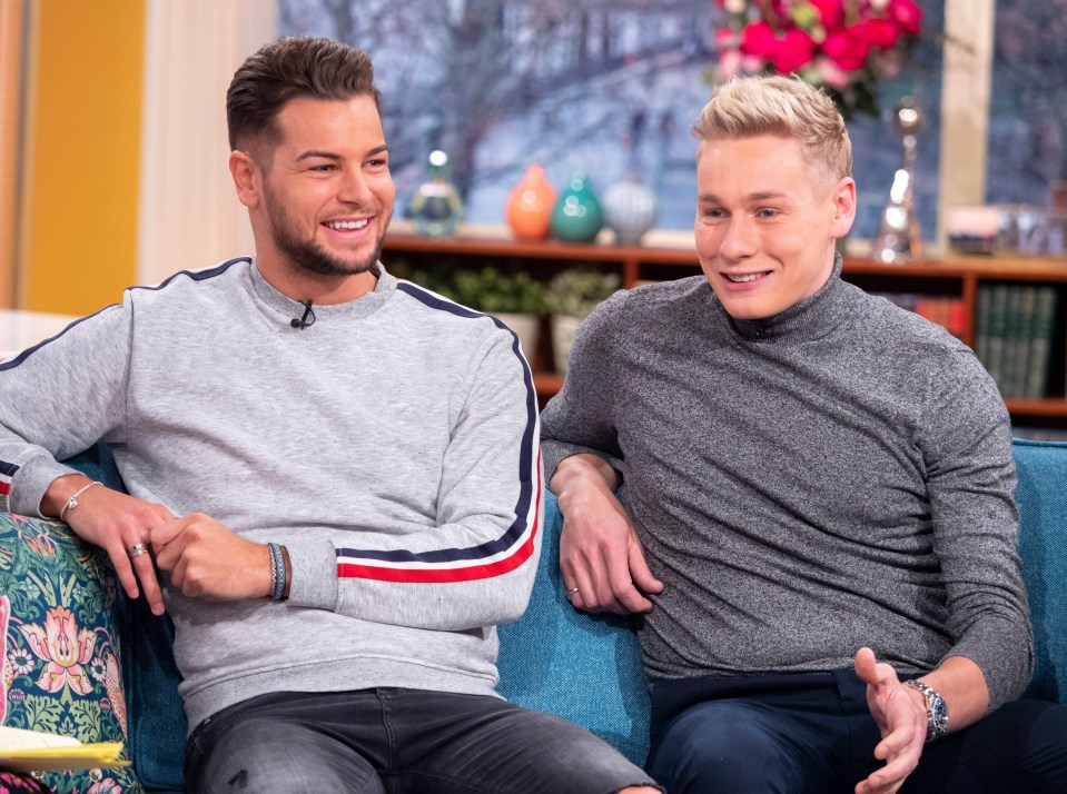 Two brothers on a TV show discussing one brother's testicular cancer diagnosis.