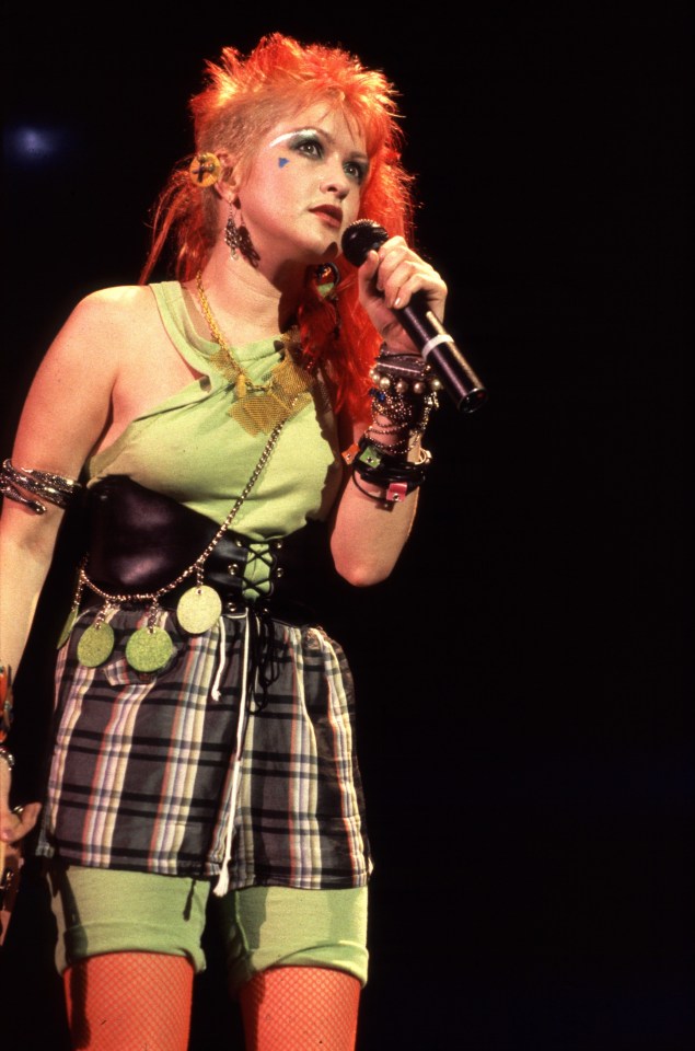 Cyndi Lauper performing in 1984.