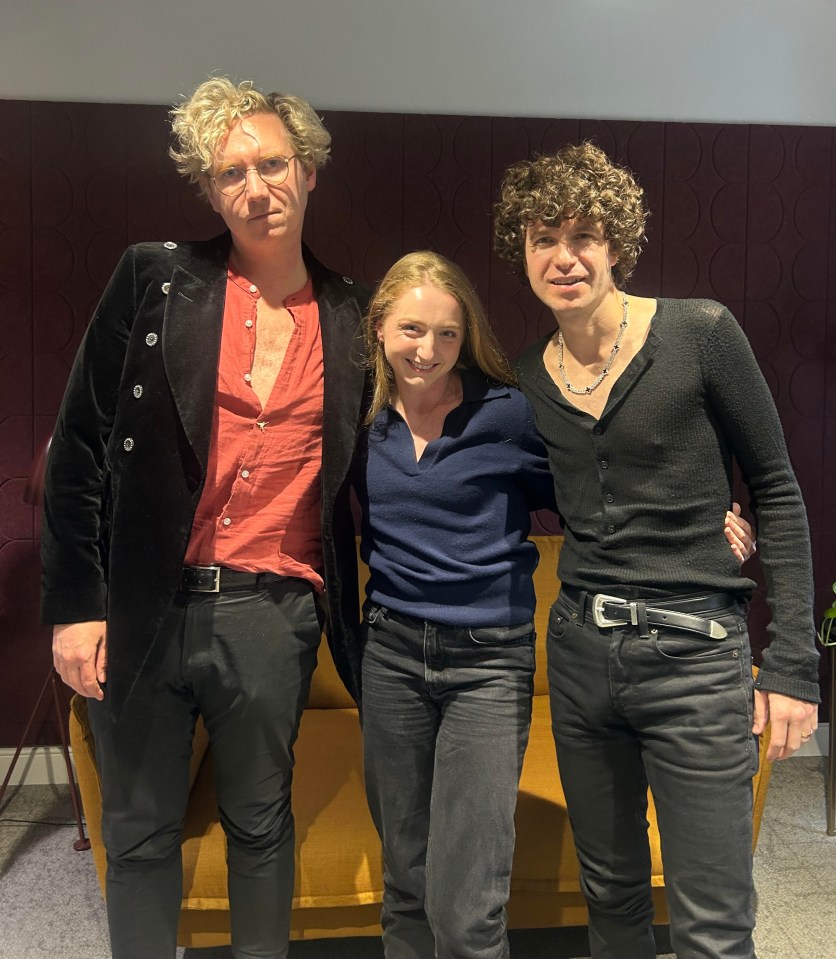 Photo of Emily Webber with The Kooks.