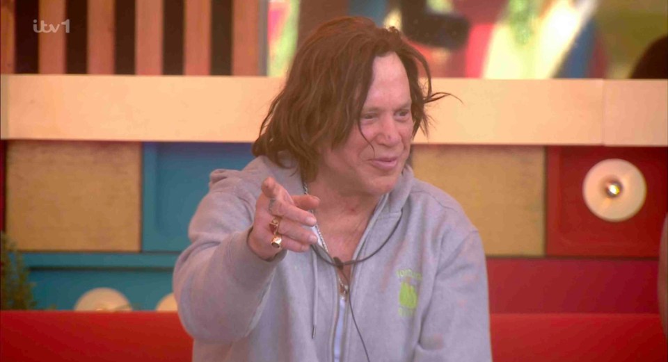 Mickey Rourke on Celebrity Big Brother.