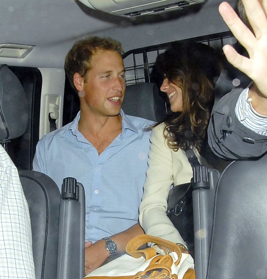 Prince William and Catherine Middleton leaving a nightclub.